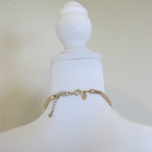 Express women’s Geometric Tribal Triangle Statement Necklace - Picture 2 of 5